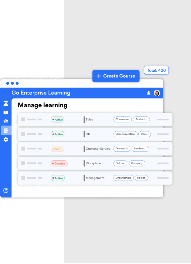 Easily create courses that make a difference.