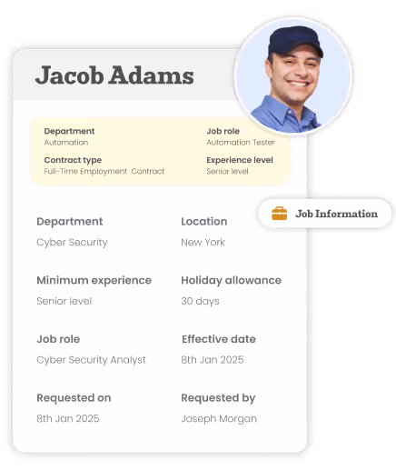 Job Information Change Requests